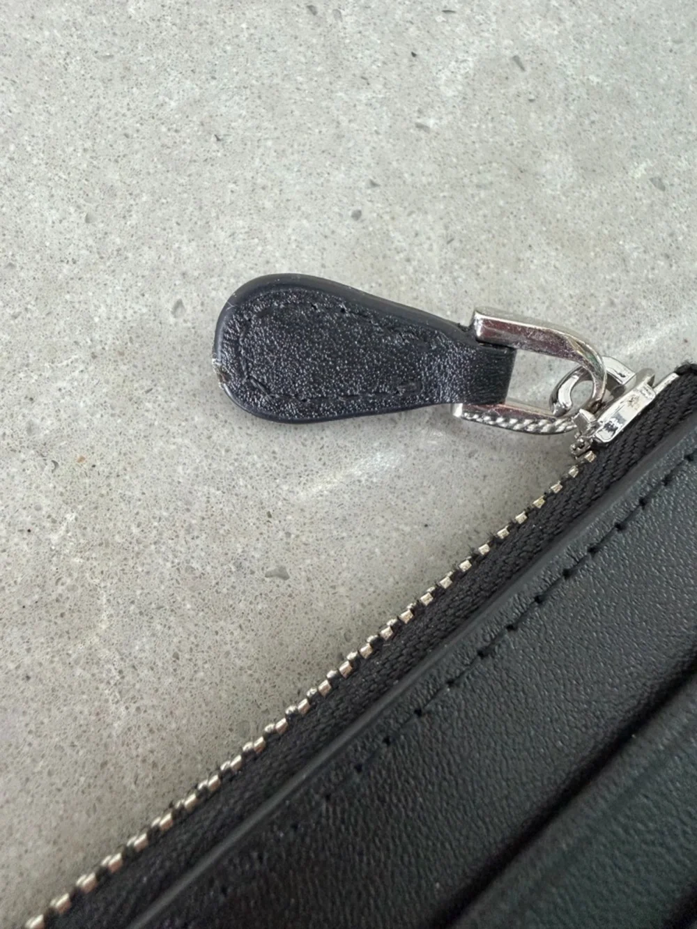 Valentino Black Leather Card Holder Wallet